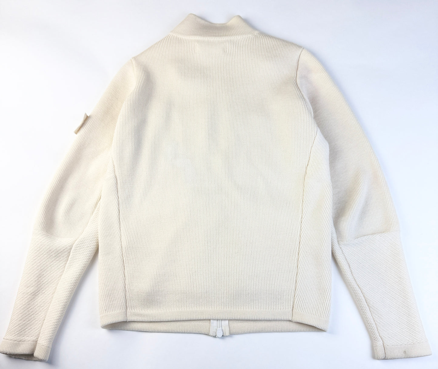 Stone Island 2017 Khaki Wool Zipped Ghost Piece Jumper - Small